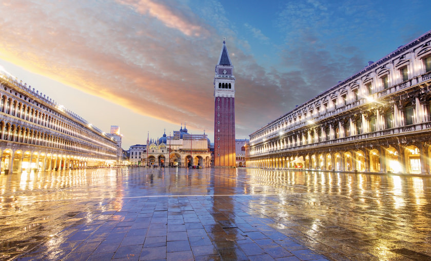 Bekend plein in venetie