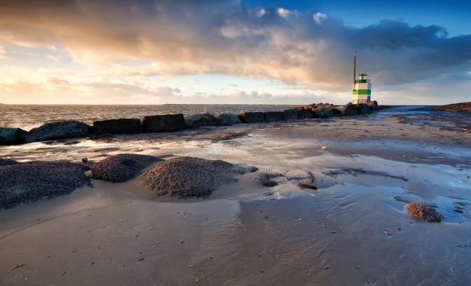 Het strand van Ijmuiden