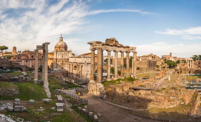 De Forum Romanum in Rome