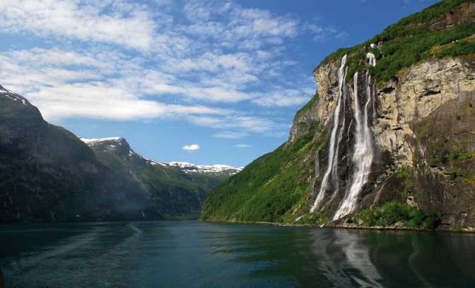De Noorse fjorden van Geiranger