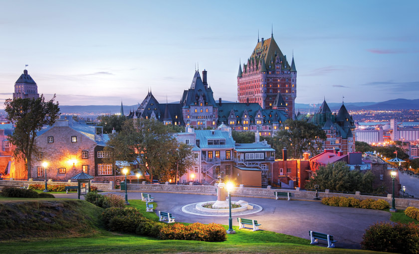 De stad Quebec van Canada