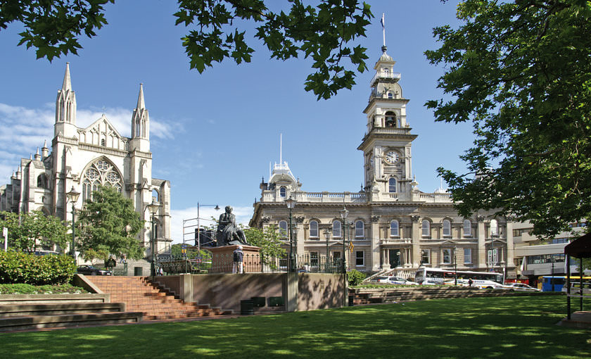 Stad Dunedin van Nieuw-Zeeland