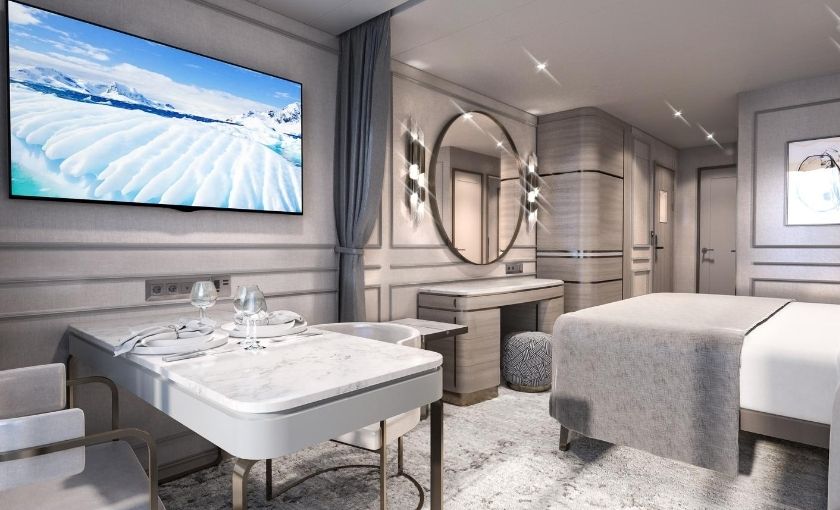 Deluxe suite luxe schip Crystal Endeavor