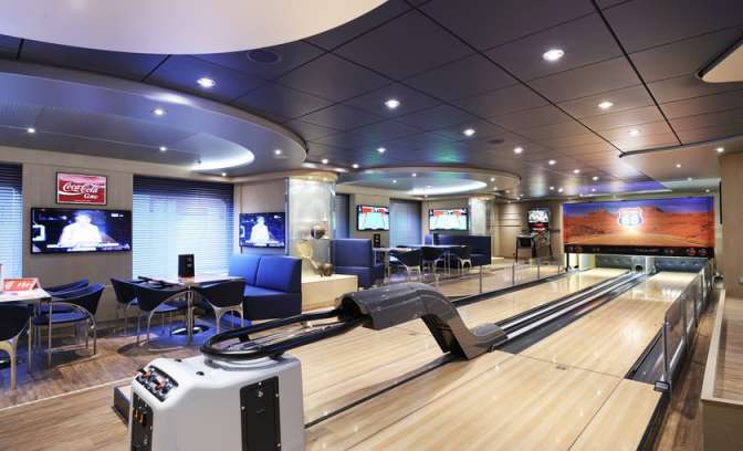 Bowlingbaan van MSC Preziosa 