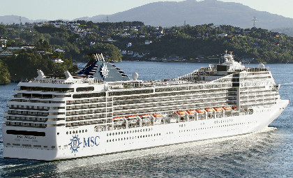 Cruiseschip MSC Poesia van rederij MSC cruises