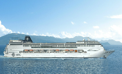 Cruiseschip MSC Lirica van rederij MSC cruises