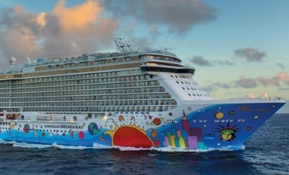 Cruiseschip Norwegian breakaway van rederij NCL
