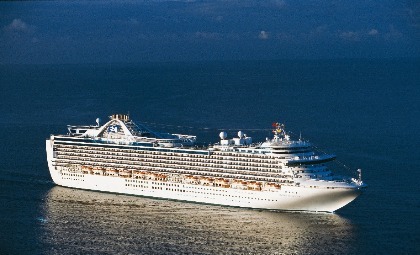 De Crown Princess van rederij Princess Cruises