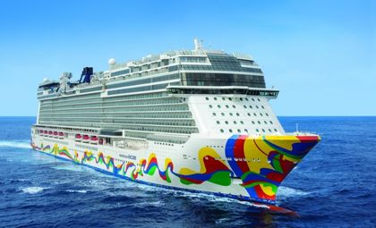 Cruiseschip Norwegian Encore van cruise rederij Norwegian Cruise Line