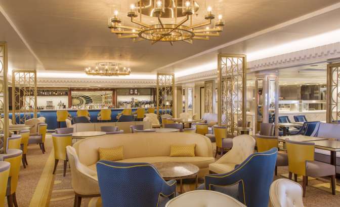 Carinthia Lounge op de queen Mary 2