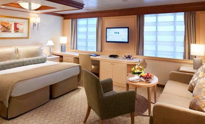 Een suite op de Sapphire Princess van Princess Cruises
