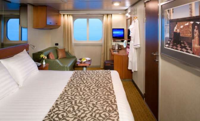 Een buitenhut op de Westerdam van Holland America Line