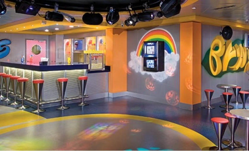 Een tiener club op de norwegian Jewel