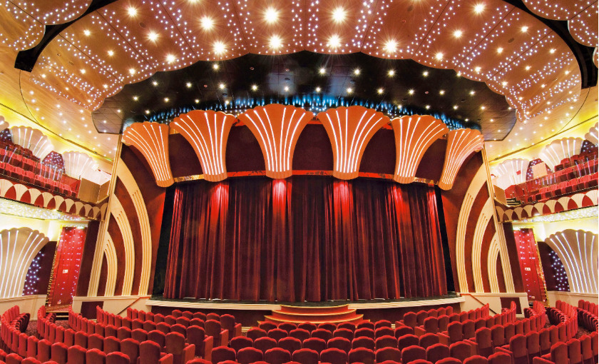 Het theater op de MSC Musica