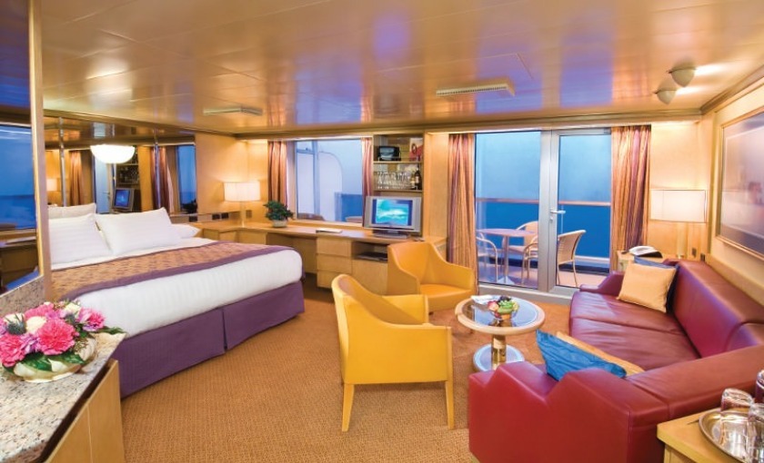 Een suite op de Zuiderdam van Holland America Line