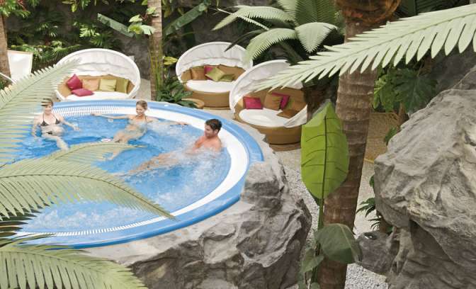 Bubbelbad op de AIDAdiva