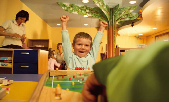 kinderruimte op de Europa van Hapag Lloyd