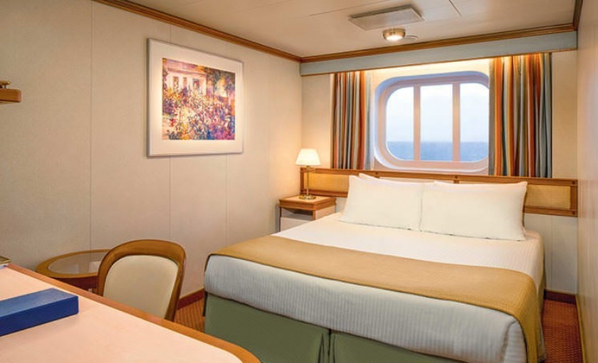 Een buitenhut op de Ruby Princess van Princess Cruises