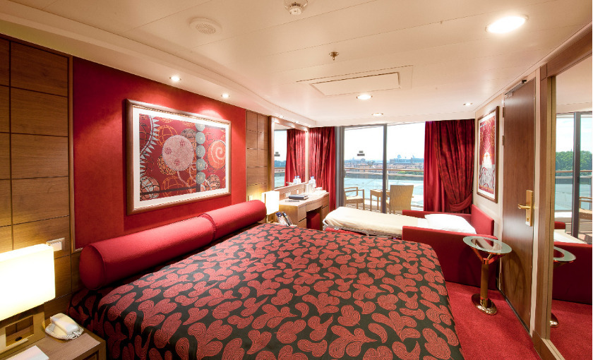 Een balkonhut op de MSC Magnifica