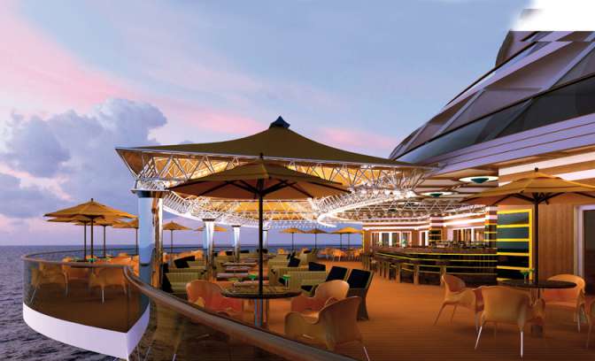 De Teodora bar op de Costa Diadema