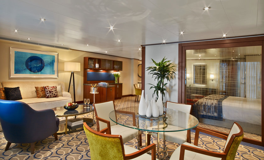 ownersuite aan boord van Seabourn Encore