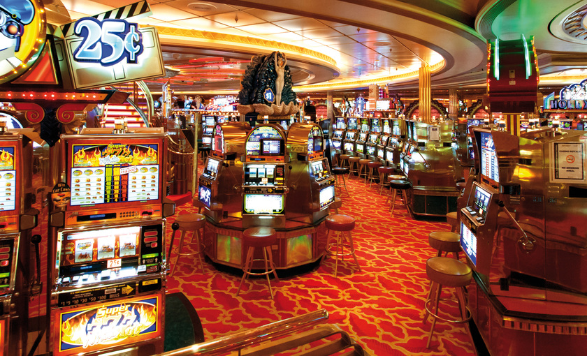 Een casino op de Adventure of the Seas van Royal Caribbean