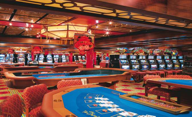 Casino aan boord van Carnival Victory 