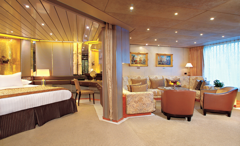 Suite op de MS Zaandam van de Holland America Line