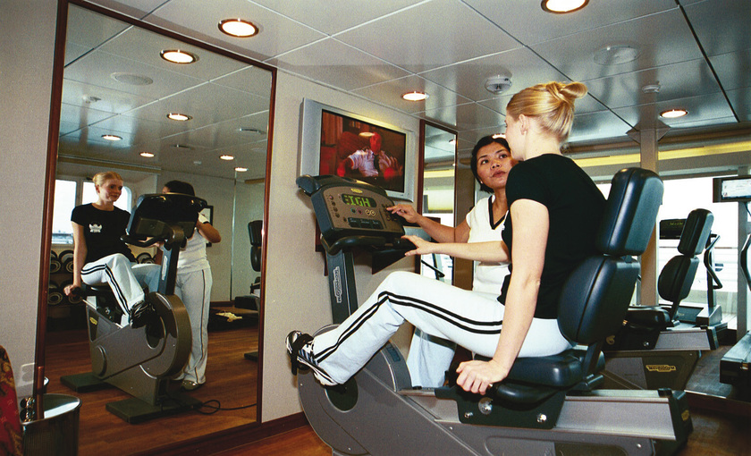 fitness center op Seadream II van SeaDream Yacht Club