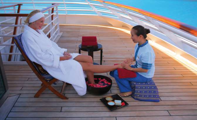 Een voetmassage van SeaDream II van SeaDream Yacht Club
