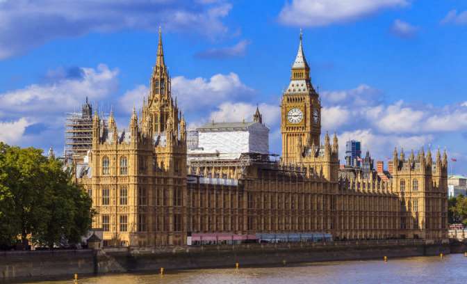 The house of Parliament in Londen